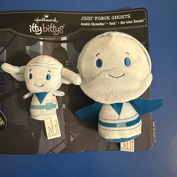 Hallmark Itty Bittys: Yoda & Obi-Wan Kenobi Force Ghosts. - Picture 1 of 2